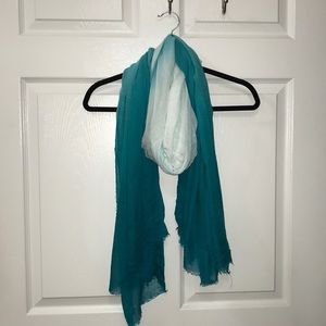 Target turquoise ombré scarf